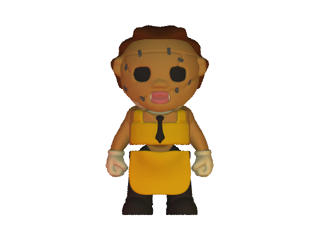 Leatherface character spinning